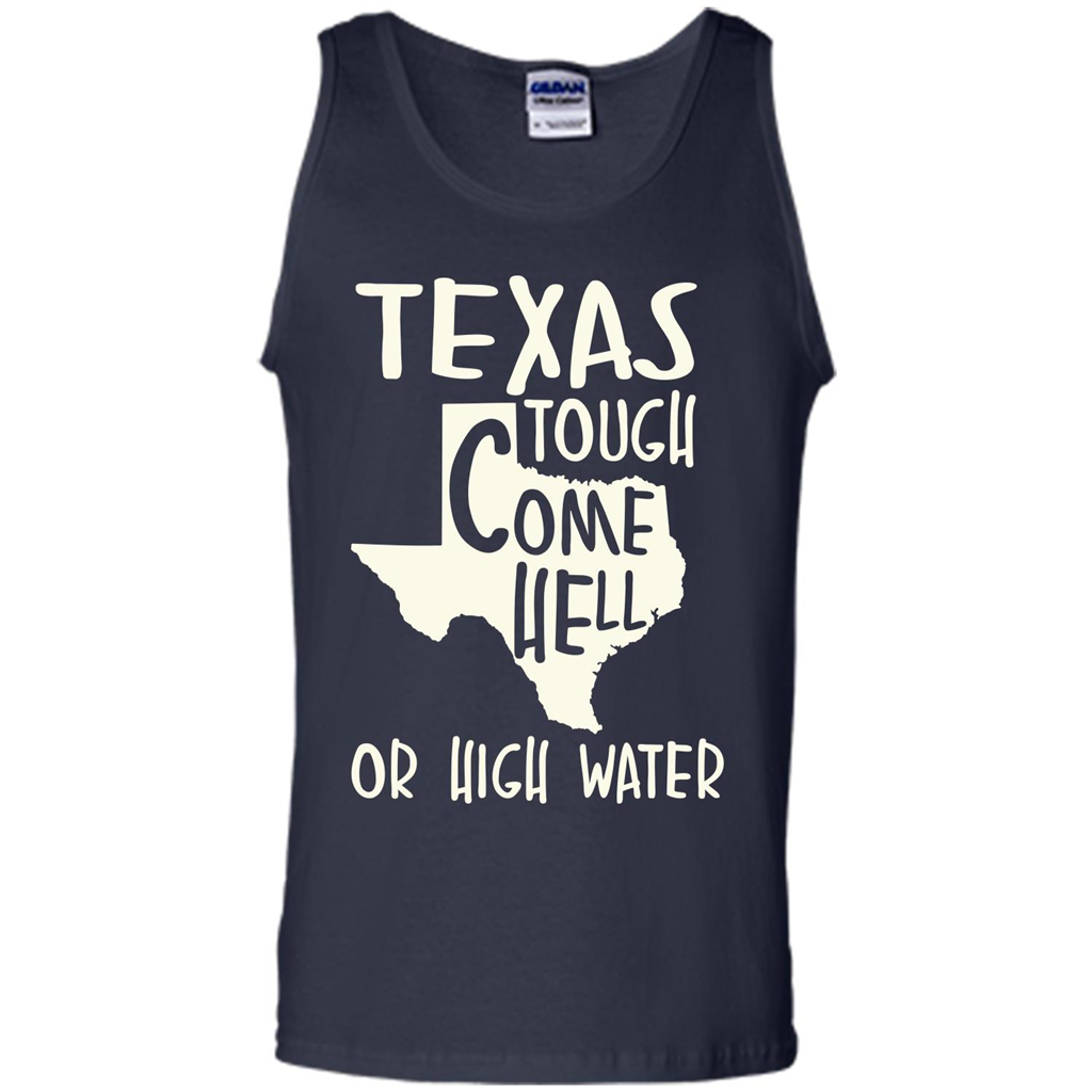 Texas Tough Come Hell Or High Water T-shirt Navy