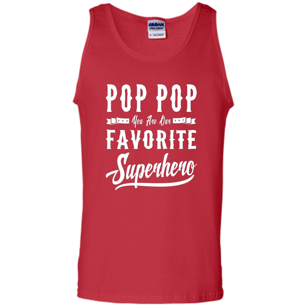Pop Pop Superhero Fathers Day Gifts Dad Grandpa Men T-shirt