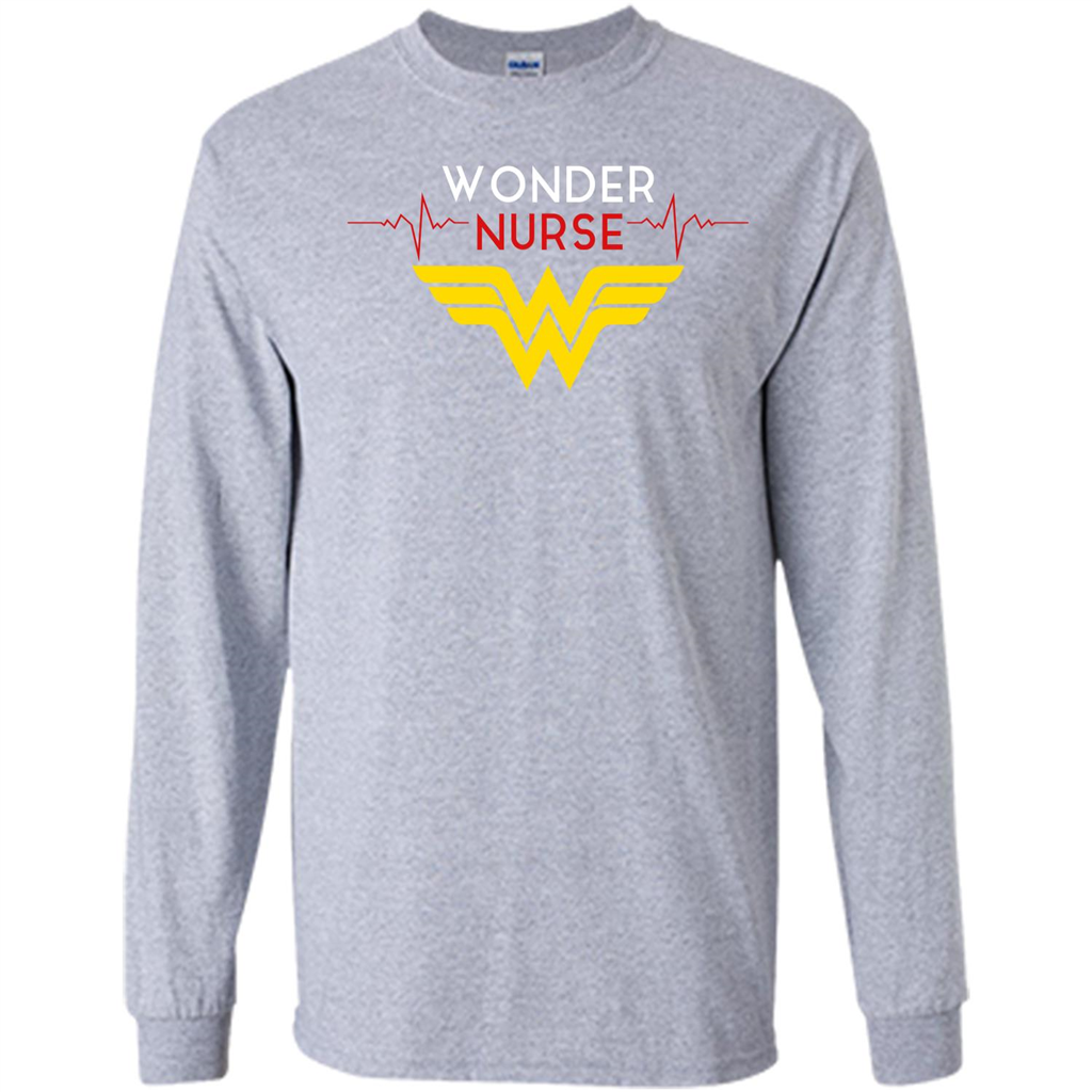 Nurse Lover. Wonder Nurse T-shirt Sport Grey