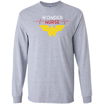 Nurse Lover. Wonder Nurse T-shirt Sport Grey