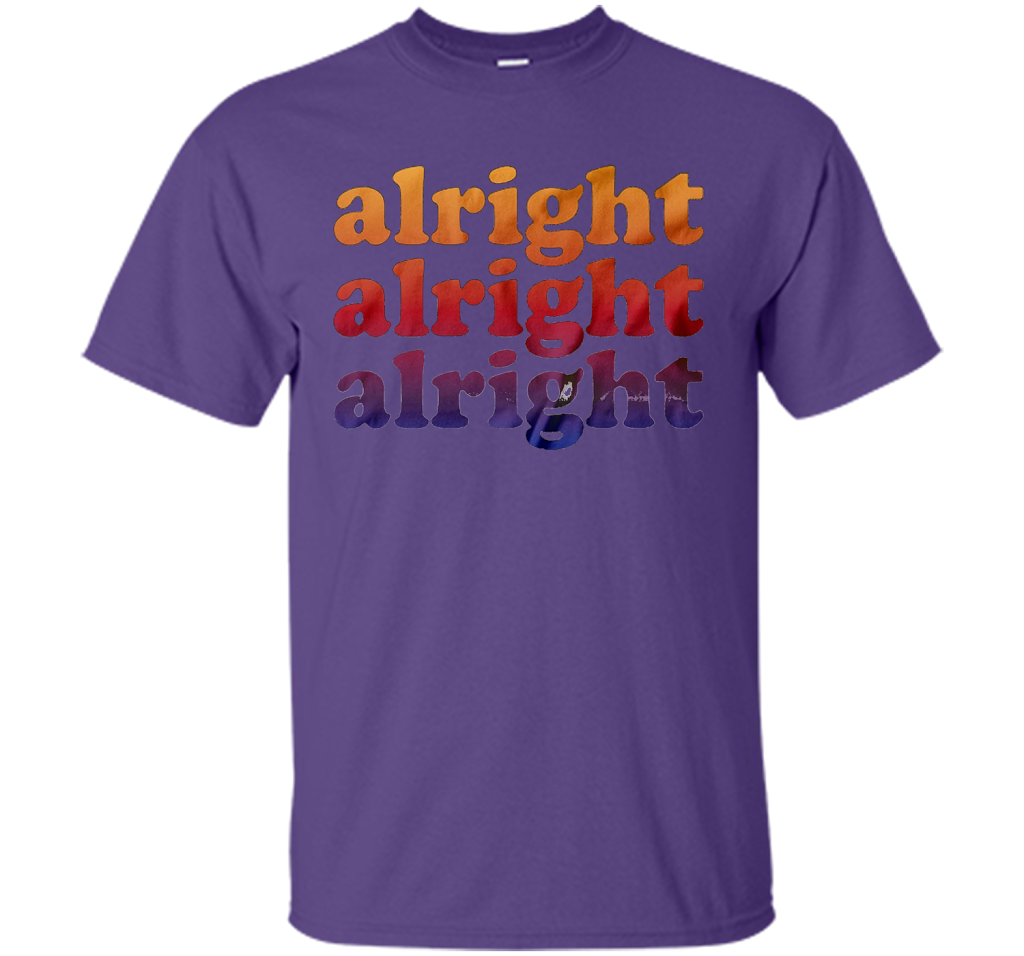 Alright Alright Alright T-shirt Purple