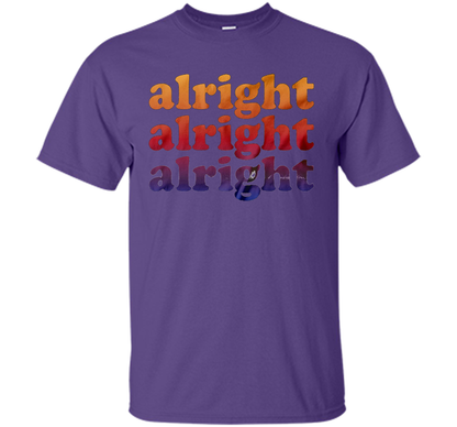 Alright Alright Alright T-shirt Purple