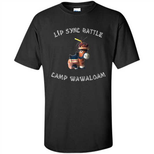 Lip Sync Camp T-shirt Camp Wawaloam Black