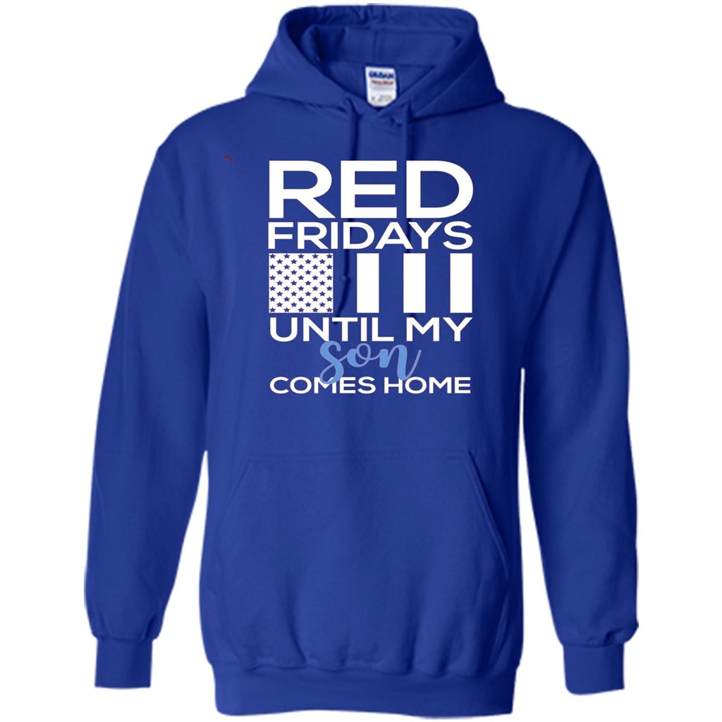 Red Fridays Until My Son Comes Come Military Support T-shirt Royal