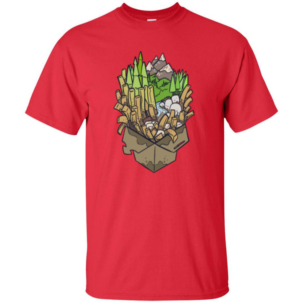 Poutine Forest T-shirt Red