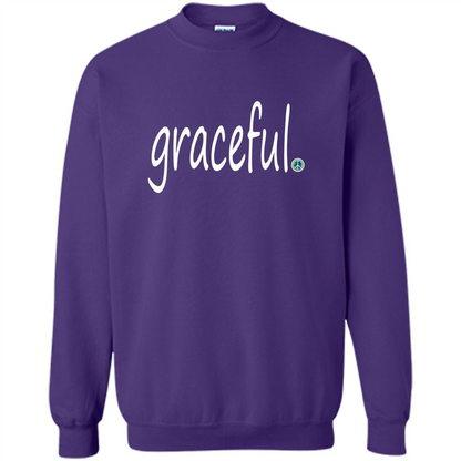 Graceful T-shirt World Peace Point Purple