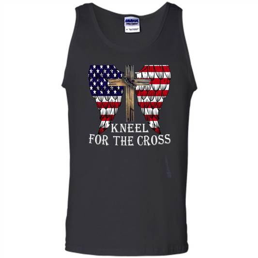 Stand For The Flag Kneel For The Cross T-Shirt Black