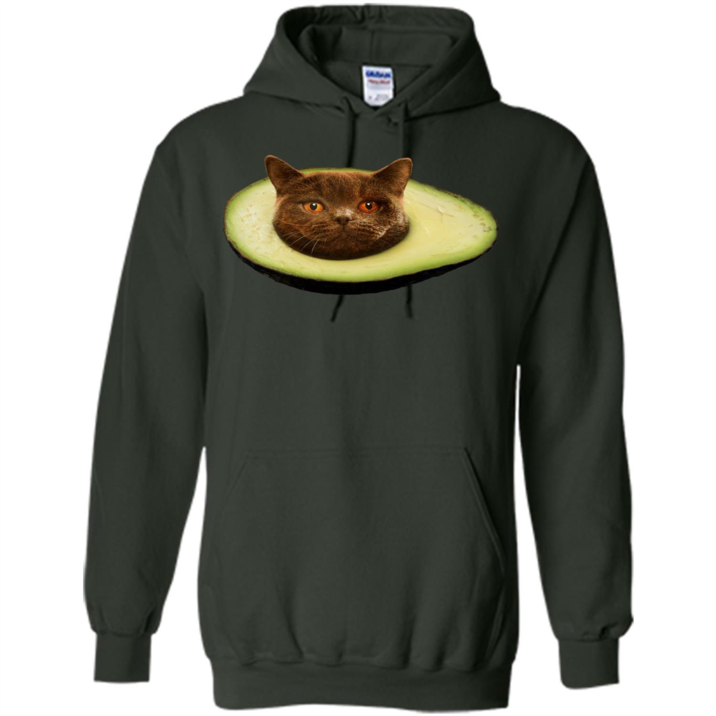 Avocato T-Shirt Avocado Cat Forest Green