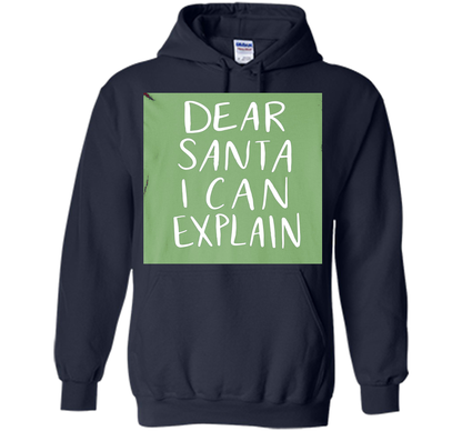 Dear Santa T-Shirt Funny Humor Holiday Christmas shirt Navy