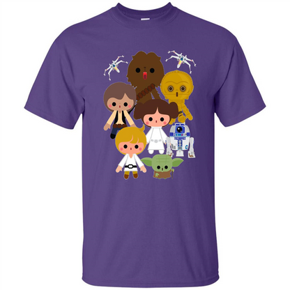 Movies T-shirt Cute Kawaii Style Heroes Premium Graphic T-Shirt Purple
