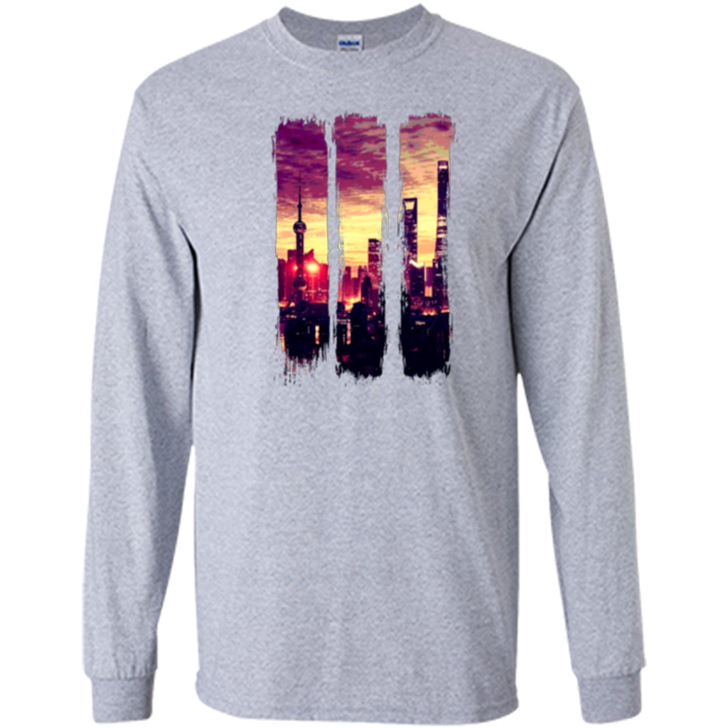 Sunset City T-shirt Sport Grey