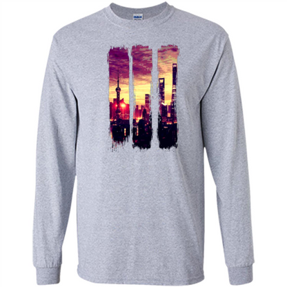 Sunset City T-shirt Sport Grey