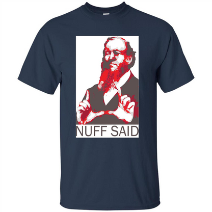 True Fan T-shirt Nuff Said Navy