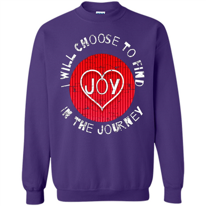 Christian T-shirt I Choose To Find Joy In My Journey Orange