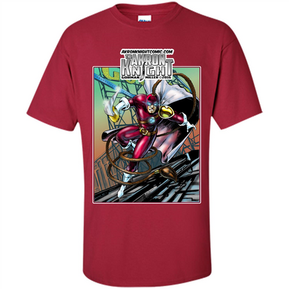 The Akron Knight Comic T-shirt Cardinal