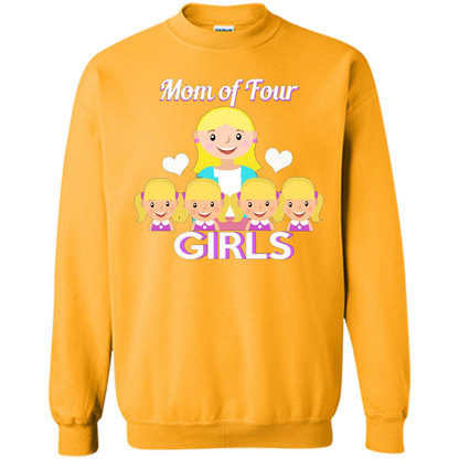 Mothers Day Gift from Daughter Mom Of Four Girls Gold