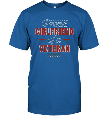Proud Girlfriend Of A Veteran Shirt T-Shirt T-Shirt Royal