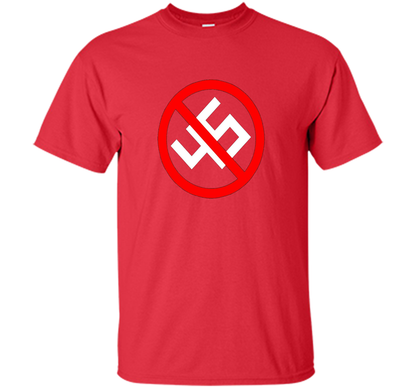 No 45 No Trump Anti Trump T-Shirt t-shirt Red