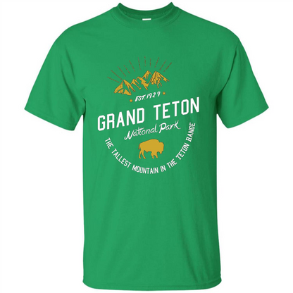 Grand Teton National Park T-shirt Irish Green