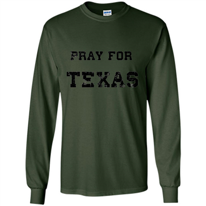Pray For Texas T-shirt Forest Green