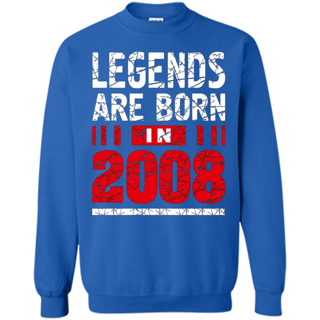 Birthday Gift T-shirt Legends Are Born In 2008 T-shirt Royal