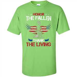 Military T-shirt Honor The Fallen Thank The Living