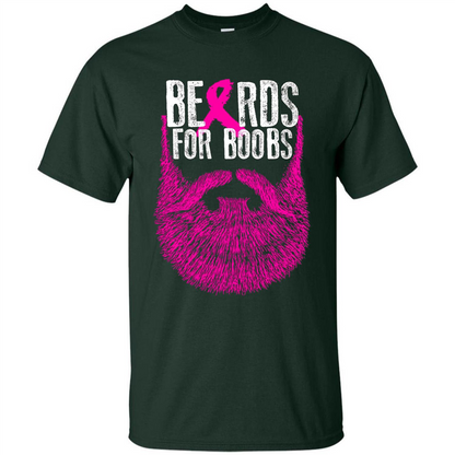 Beards For Boobs T-shirt Forest Green