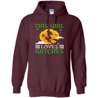 This Girl Loves Witches Witch Halloween T-Shirt