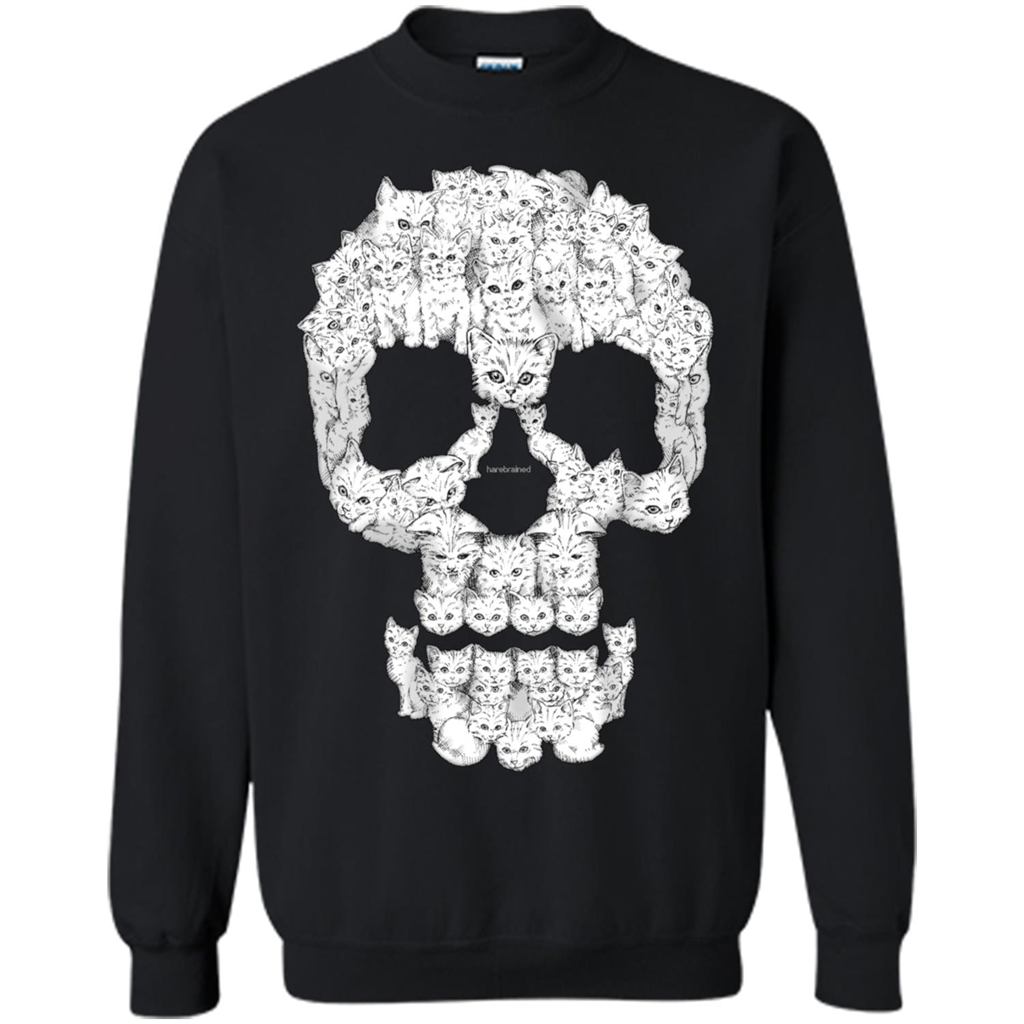 Skulls Are For Pussies Cats T-shirt Black