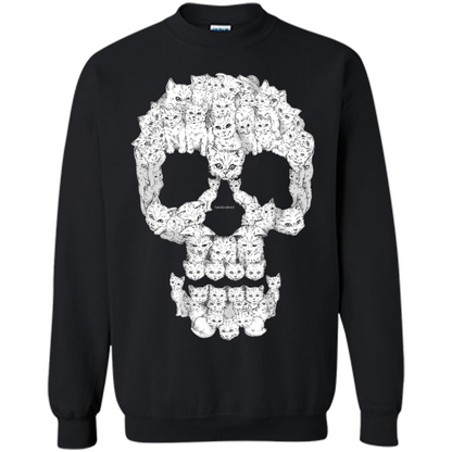 Skulls Are For Pussies Cats T-shirt Black