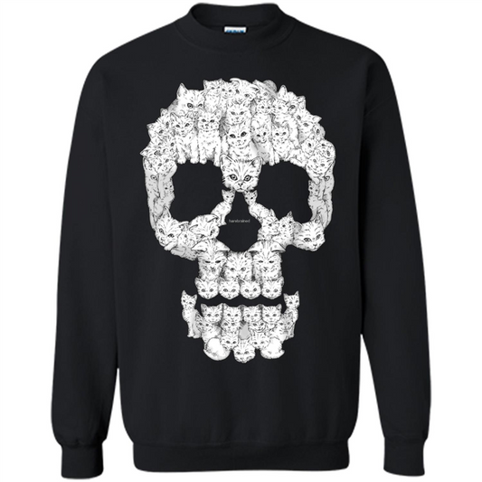 Skulls Are For Pussies Cats T-shirt Black