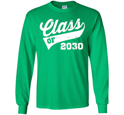 Kindergarten T-shirt Class Of 2030 Kindergarten Style T-shirt Irish Green