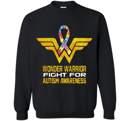 Wonder Warrior Fight For Autism Awareness T-shirt Black