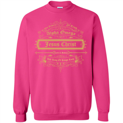 Christian T-shirt Way Property Of Truth Jesus Christ Alpha Omega Lord Heliconia