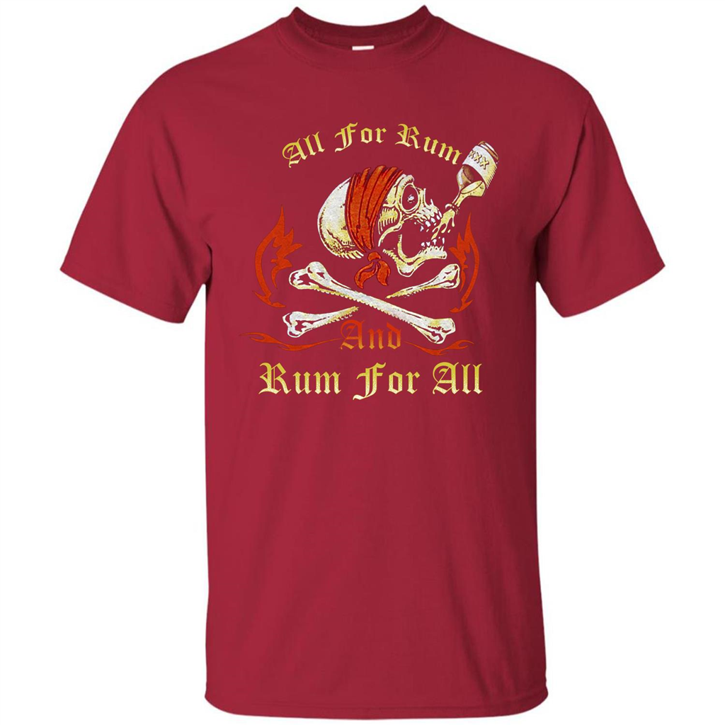 Rum T-shirt All for Rum And Rum For All T-shirt Cardinal