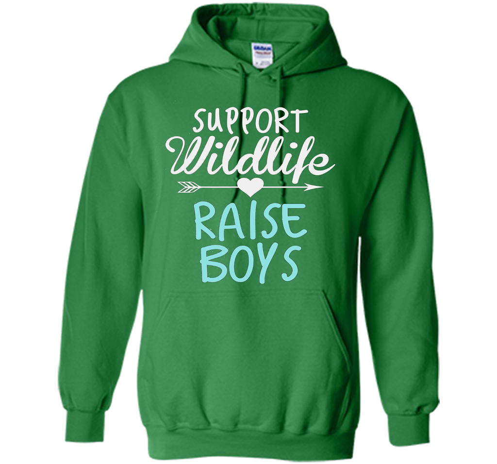 Support Wildlife Raise Boys T-shirt Irish Green