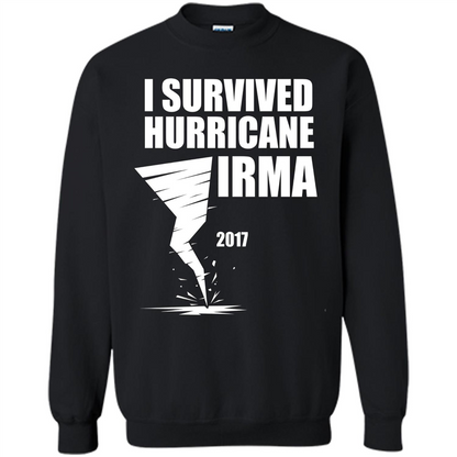 I Survived Hurricane Irma Graphic T-shirt Black