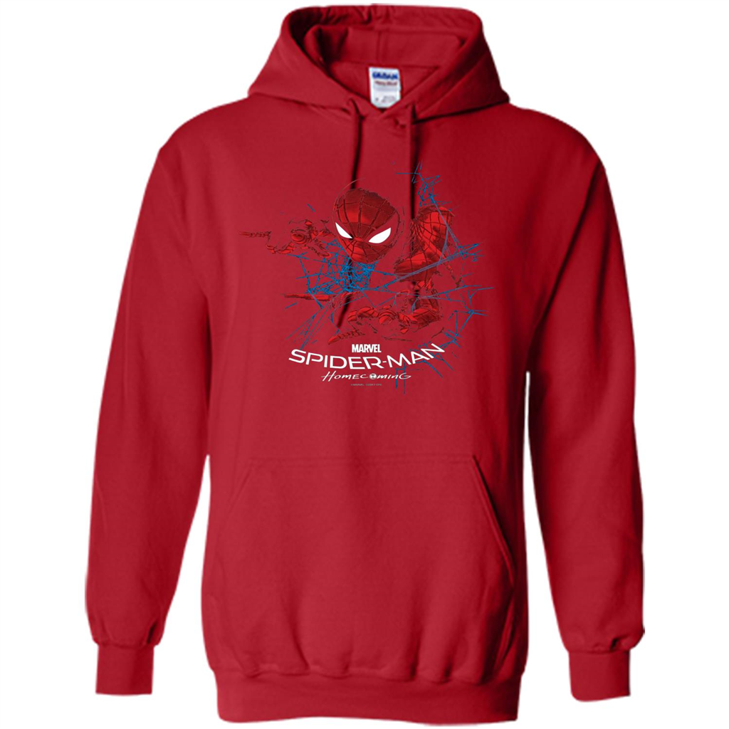 Man Homecoming Cob Web Stealth Graphic T-shirt Red