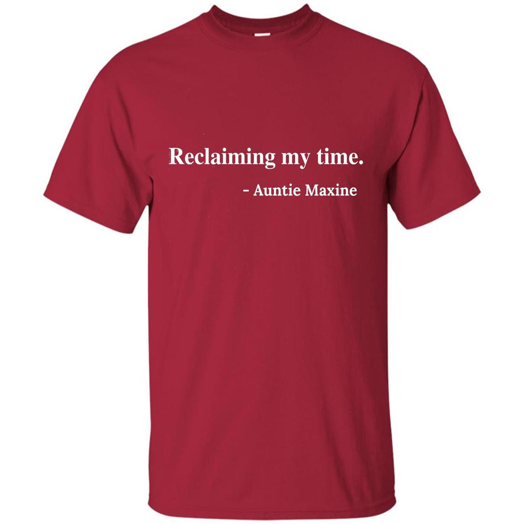Reclaiming My Time Auntie Maxine Waters T-shirt Cardinal