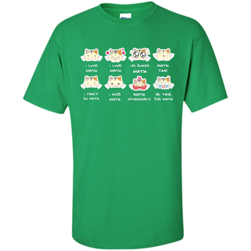 I Love Math T-shirt Cat Emotion Irish Green