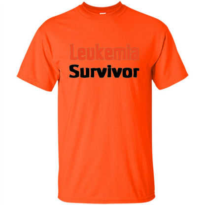 Leukemia Survivor Tshirt Orange