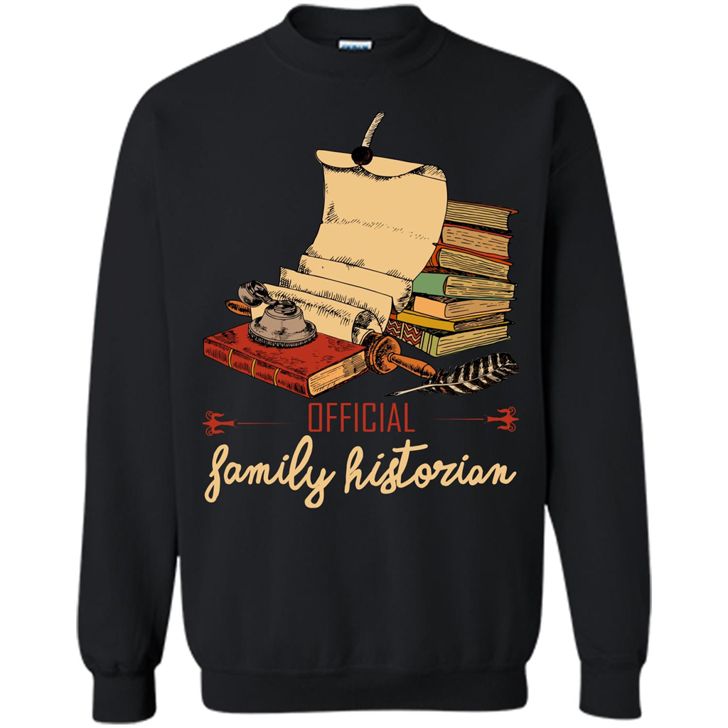 Family T-shirt Official Family Historian Black