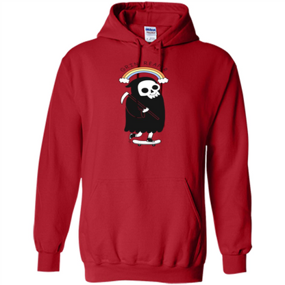 Grin Reaper Rainbow T-shirt Red