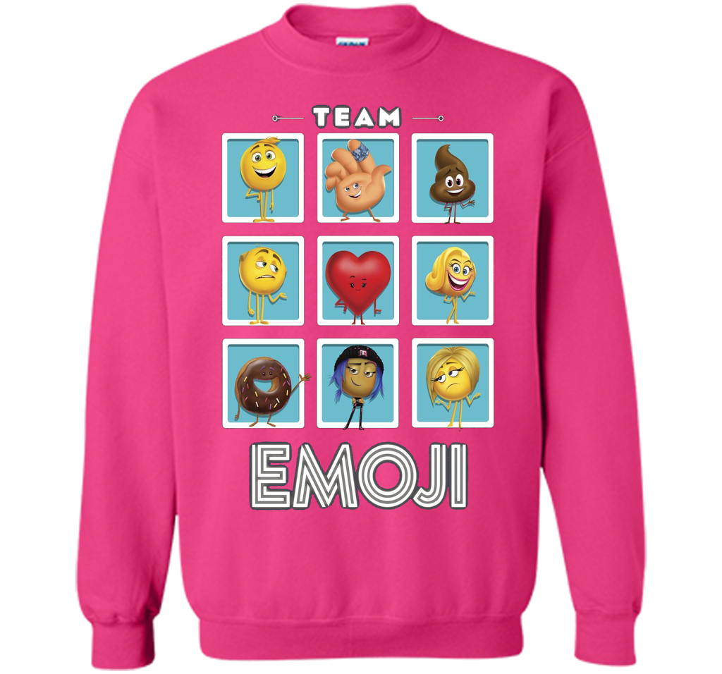 The Emoji Movie Team Emoji Panels Graphic T-Shirt shirt Heliconia