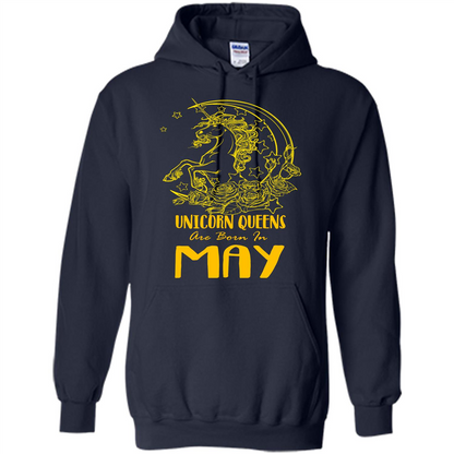 May Unicorn T-shirt Unicorn Queens Are Born In May Navy