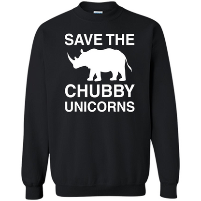 Save the Chubby Unicorns T Shirt For Men, Womens, and Kids Black