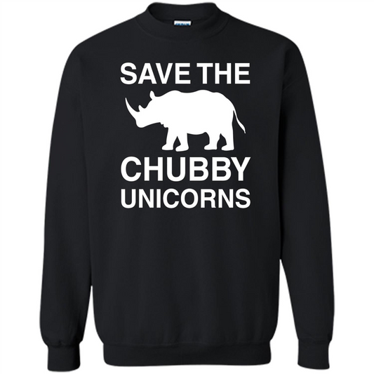 Save the Chubby Unicorns T Shirt For Men, Womens, and Kids Black