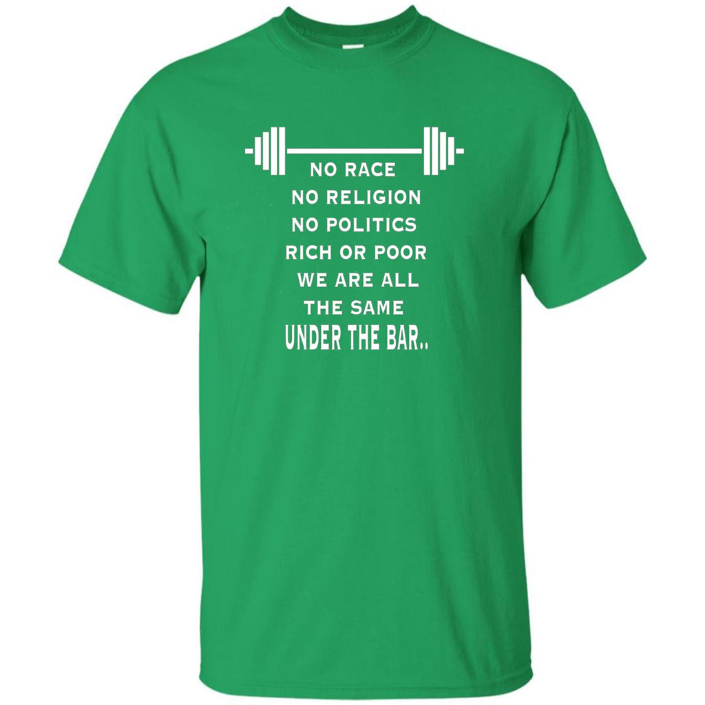No Hate Weightlifting T-shirt No Race No Religion No Politics Rich Or Poor Irish Green