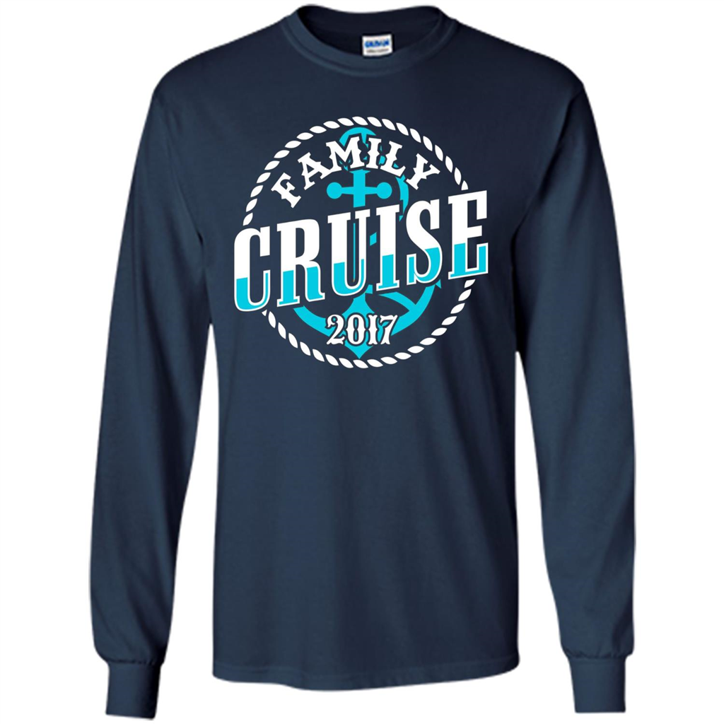 Family Cruise 2017 T-shirt Summer Vacation T-shirt Navy