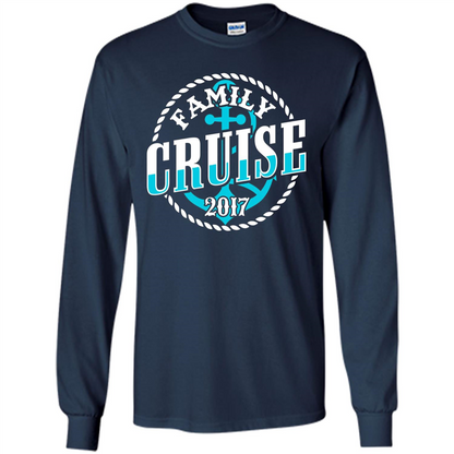 Family Cruise 2017 T-shirt Summer Vacation T-shirt Navy